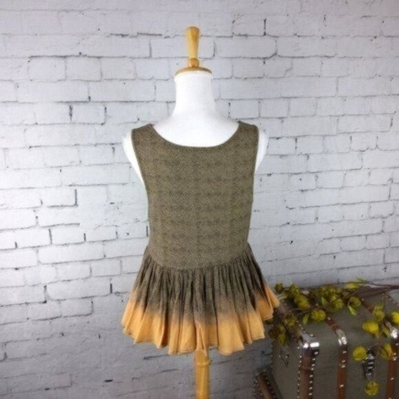 Anthropologie Akemi + Kin Beaded Peplum Top Size Small - Picture 3 of 5
